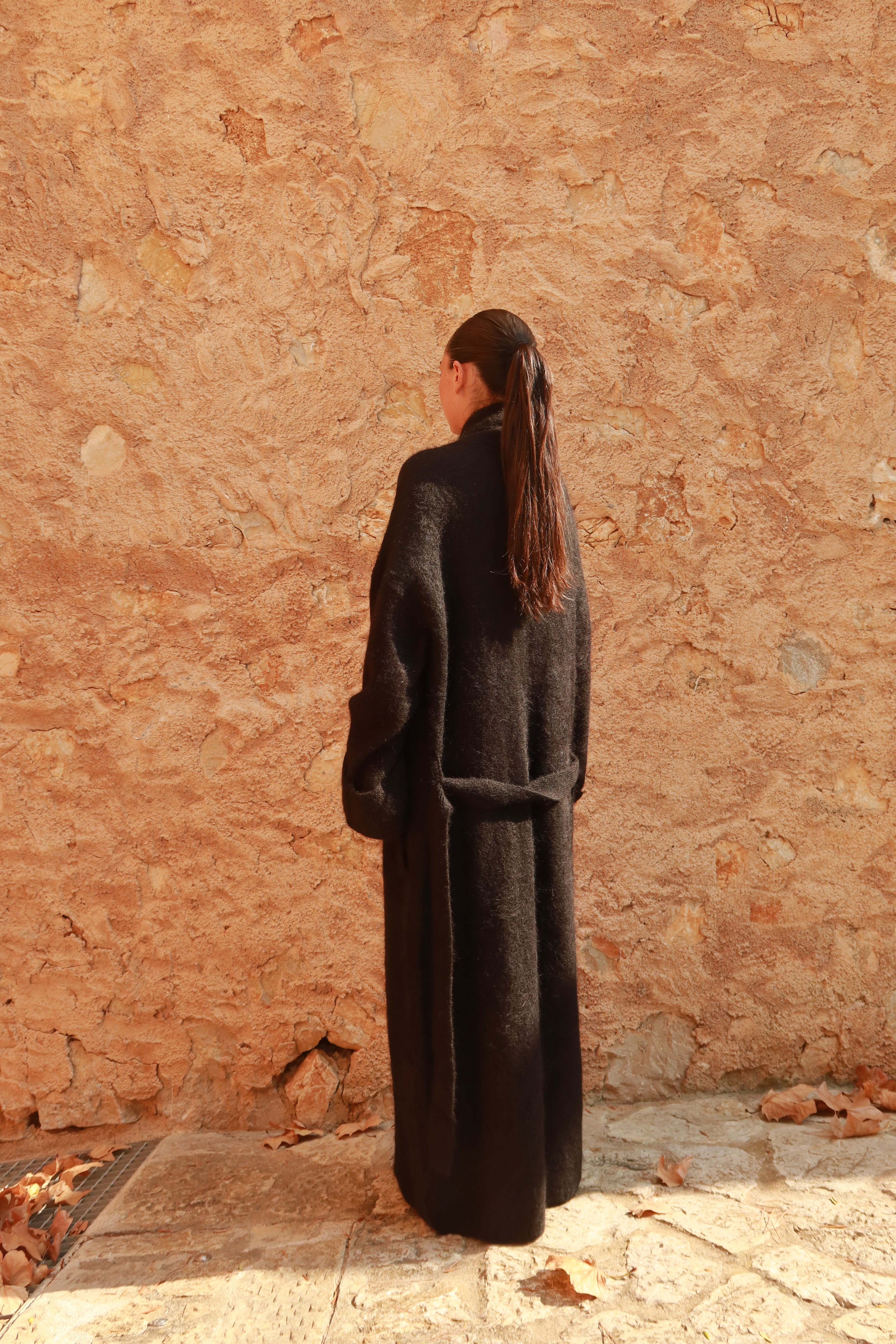 Black Alpaca Robe