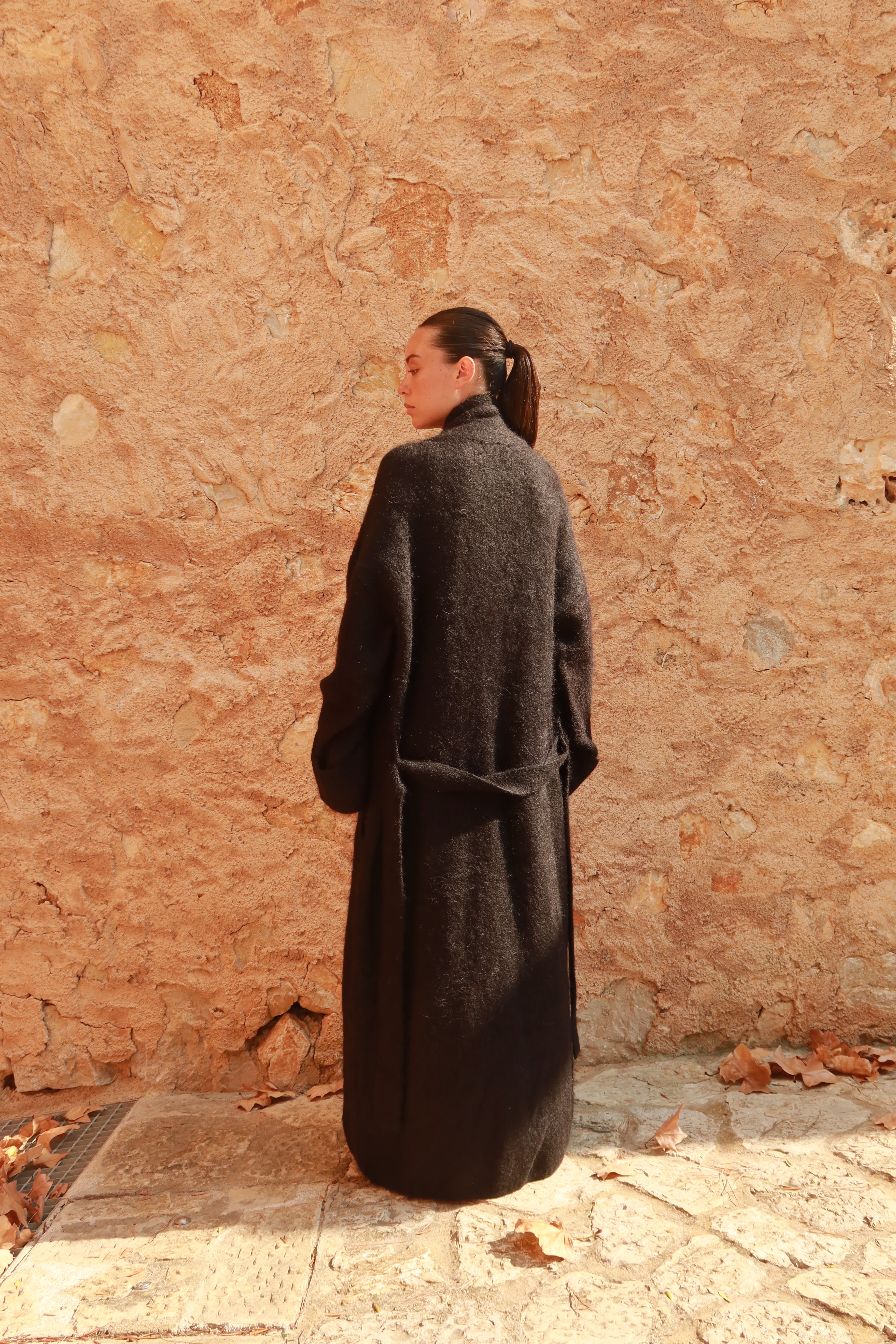 Black Alpaca Robe