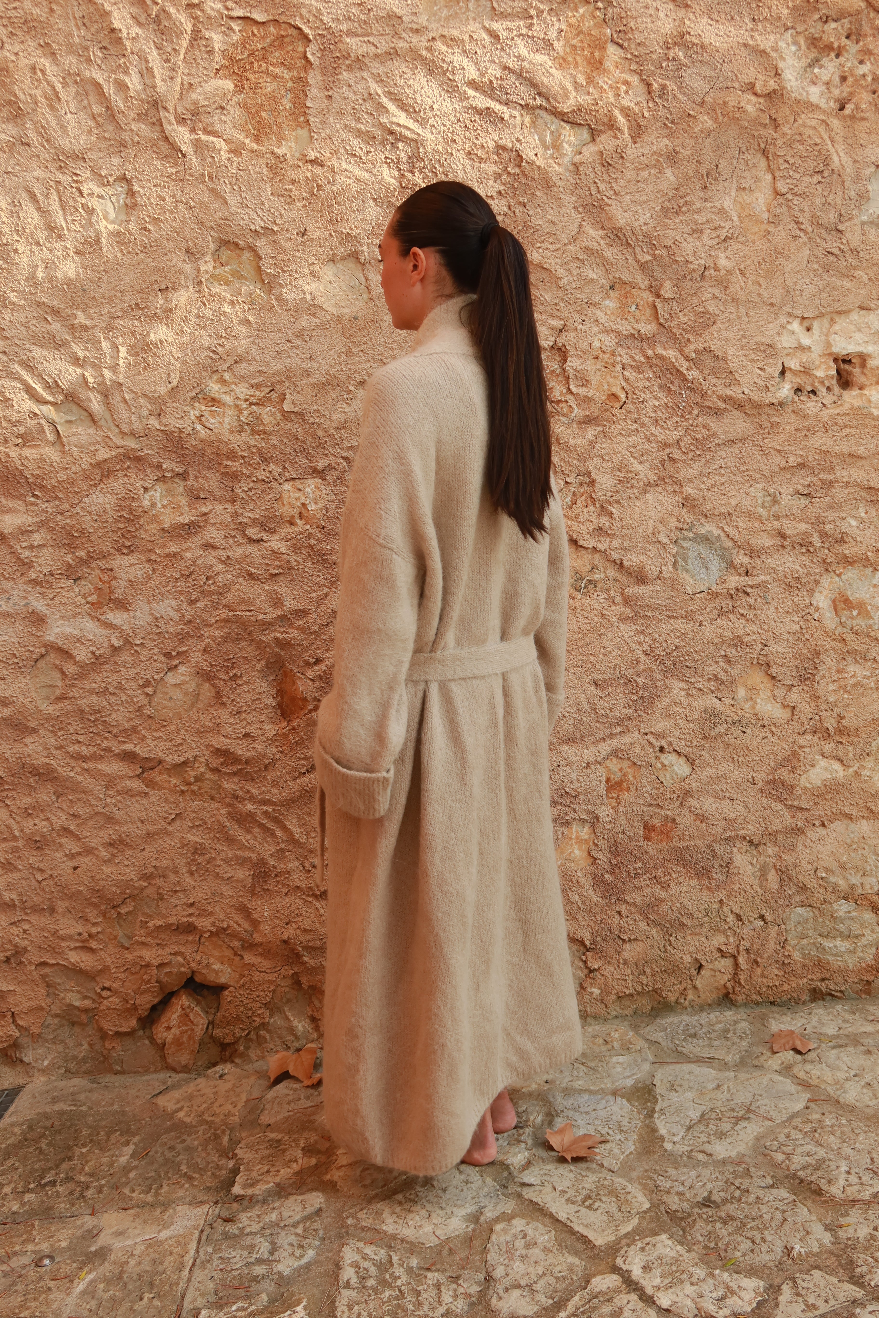 Beige Alpaca Robe