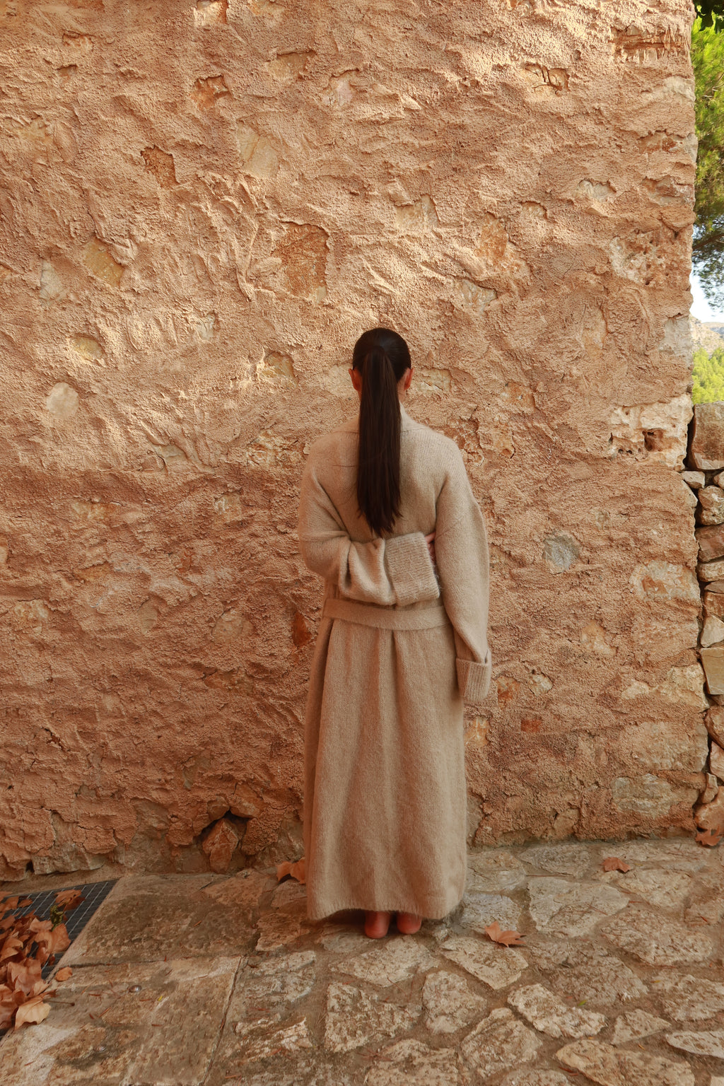 Beige Alpaca Robe