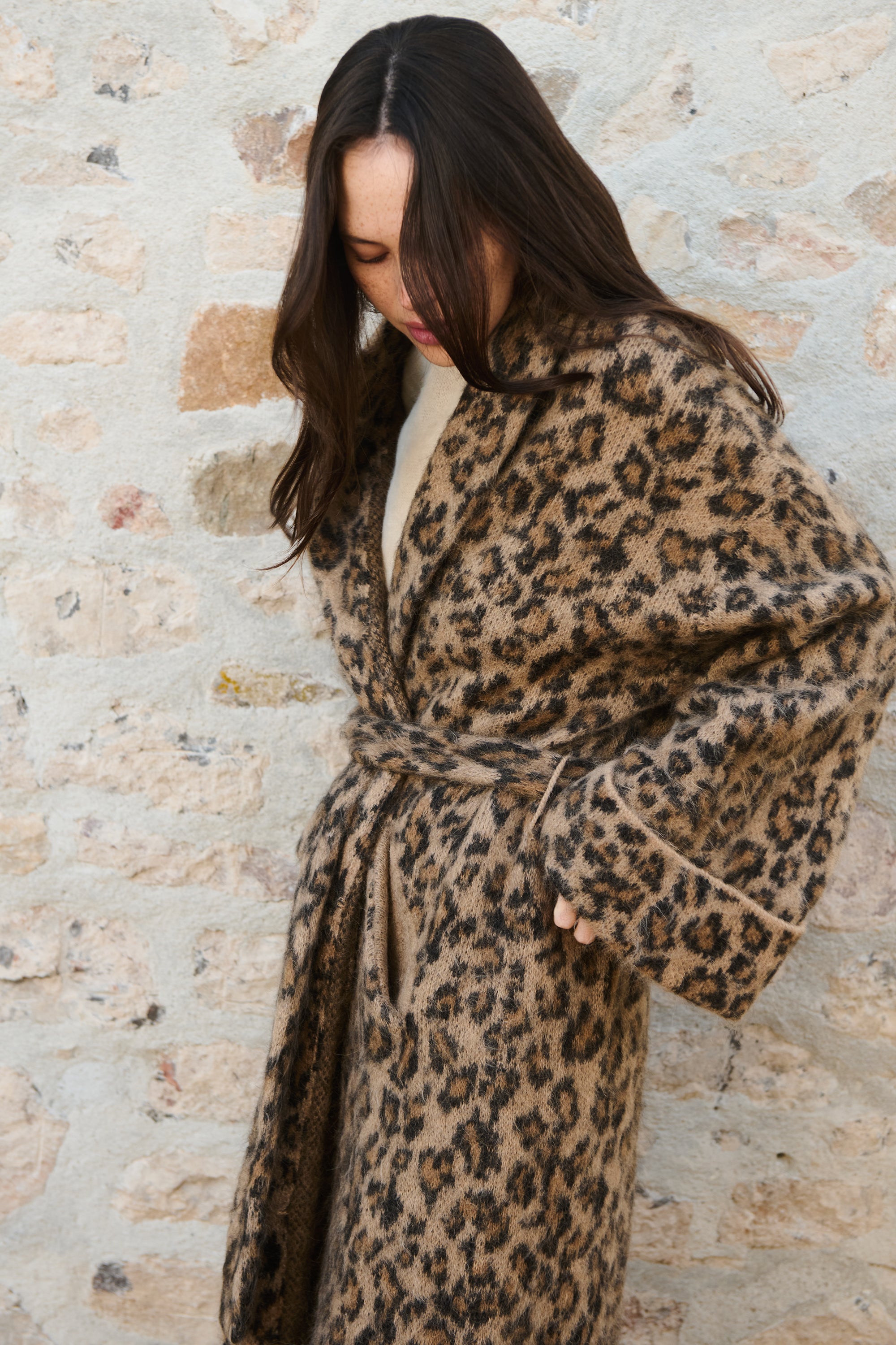 Leopard Alpaca Robe – ROM HUNTS TRUFFLES