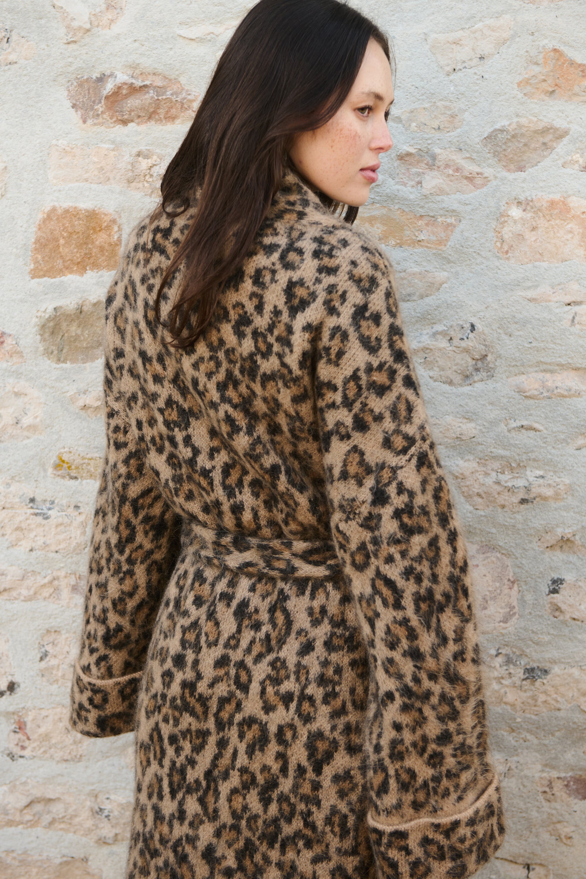 Leopard Alpaca Robe